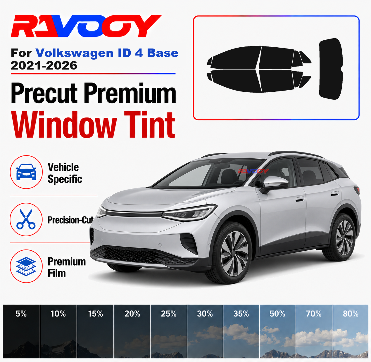 Premium Precut Window Tint Kit - Privacy Screen Protector reseña y precio