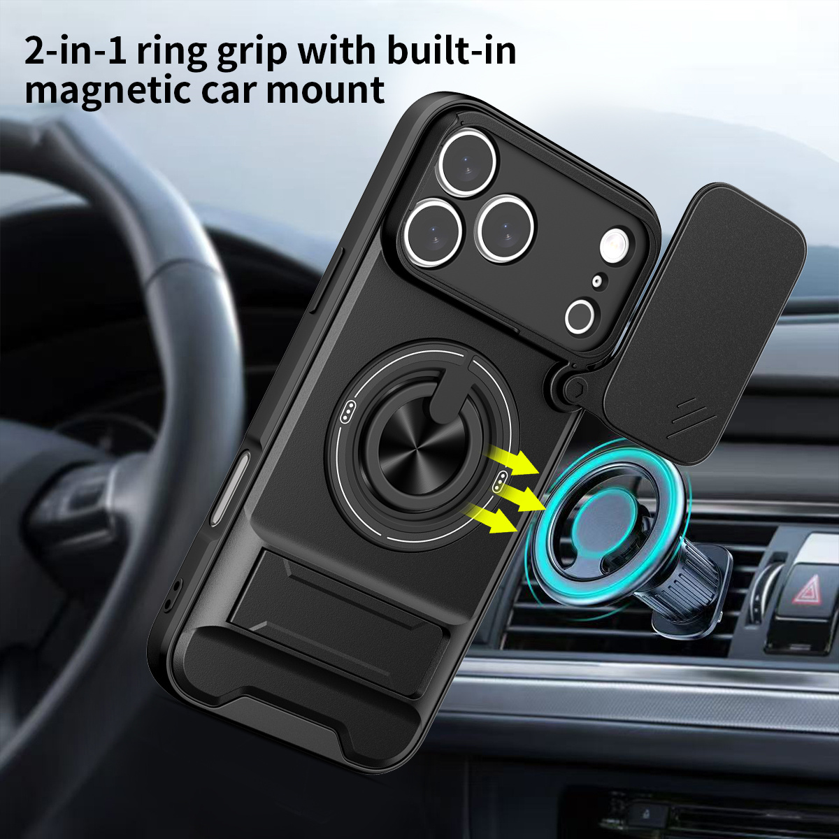 Magnetic Phone Case for IPhone - Camera Lens Protector reseña y precio