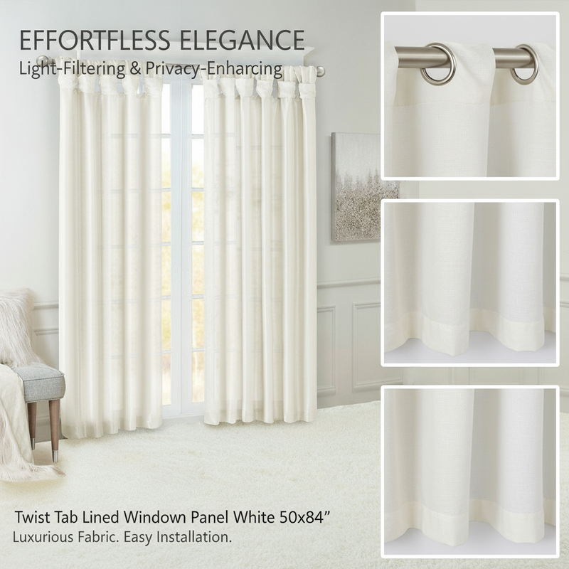 1PCS White Polyester Twist Tab - Privacy Filter 2Pack reseña y precio