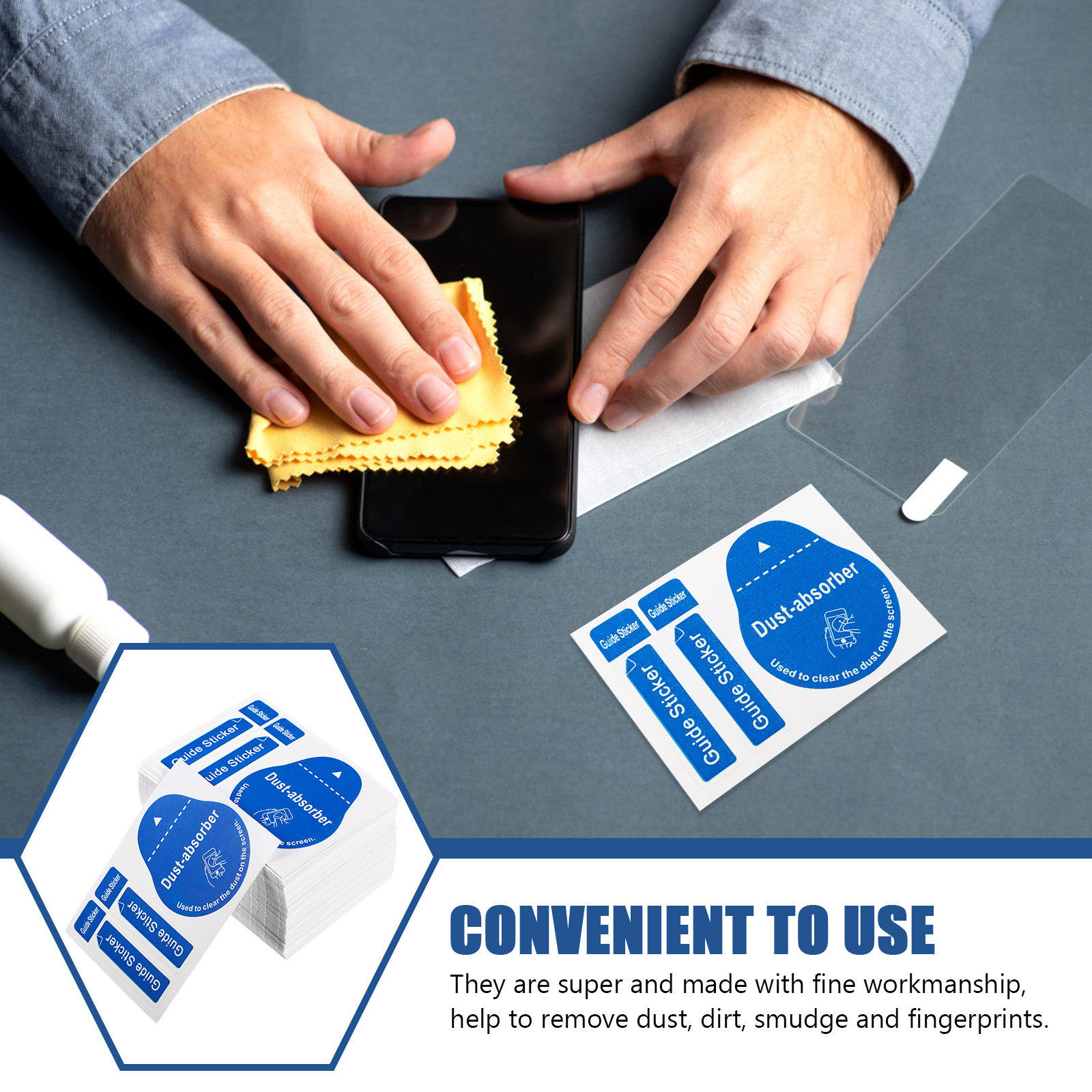 200pcs LCD Screen Dust Removal - Dust Removal Sticker reseña y precio