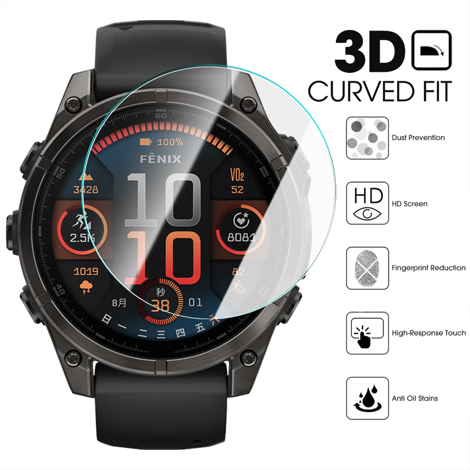 HD Tempered Glass For Garmin F - Screen Alignment Tool reseña y precio