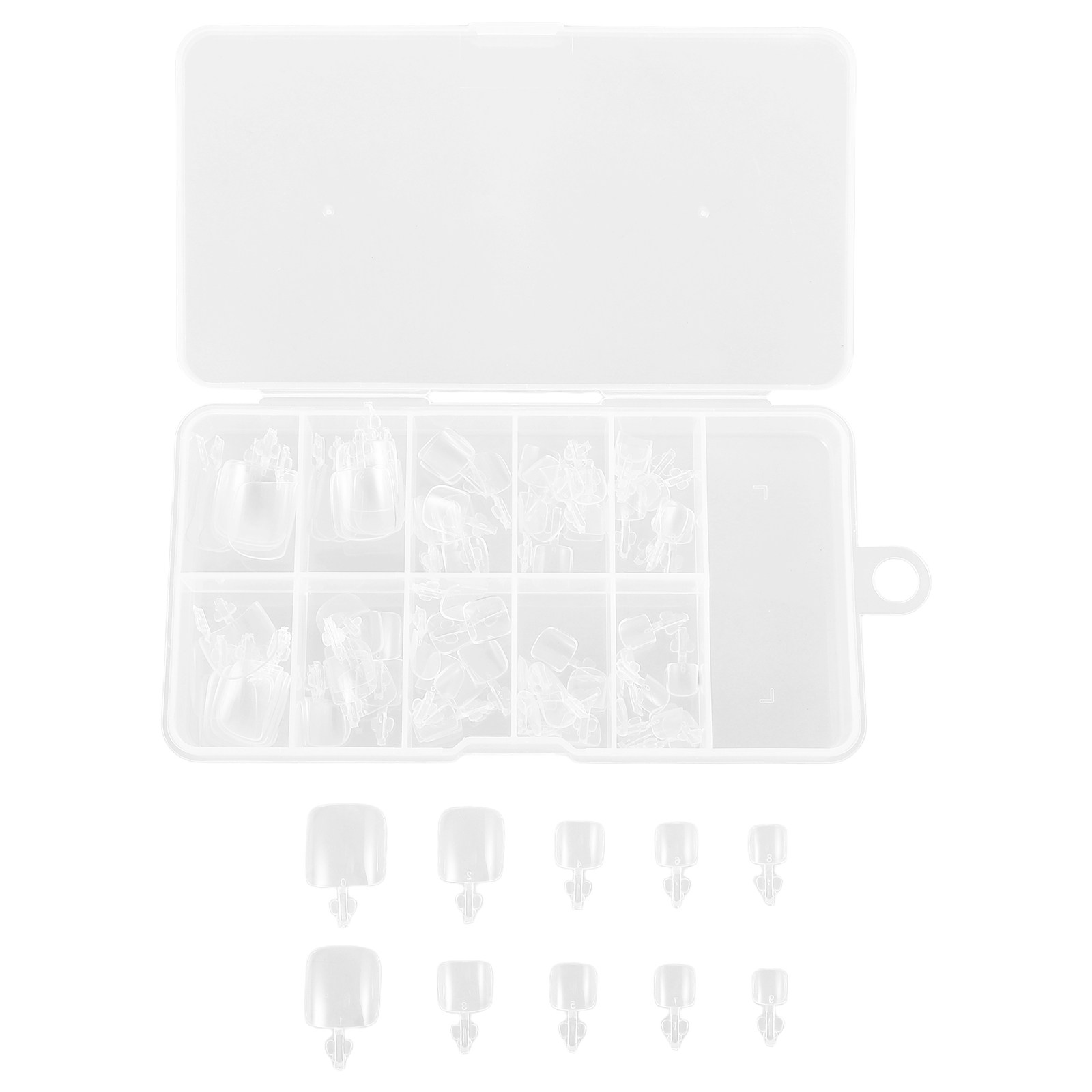 100Pcs Full Cover Toenail Tips - Full Cover Adhesive reseña y precio