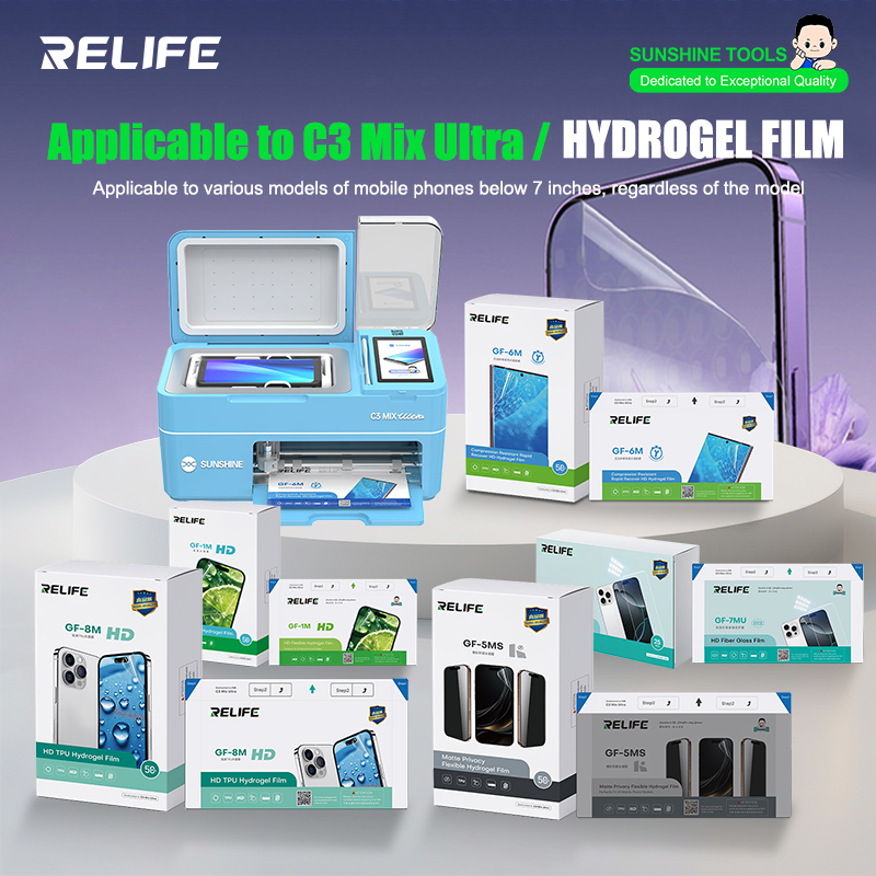 RELIFE GF-1M GF-5MS HD TPH Hyd - Screen Protector Cutter reseña y precio