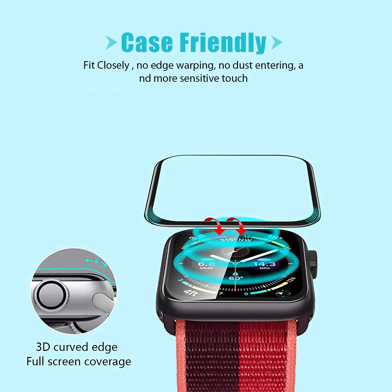 Screen Protector 3D Tempered F - Smartwatch Screen Film reseña y precio