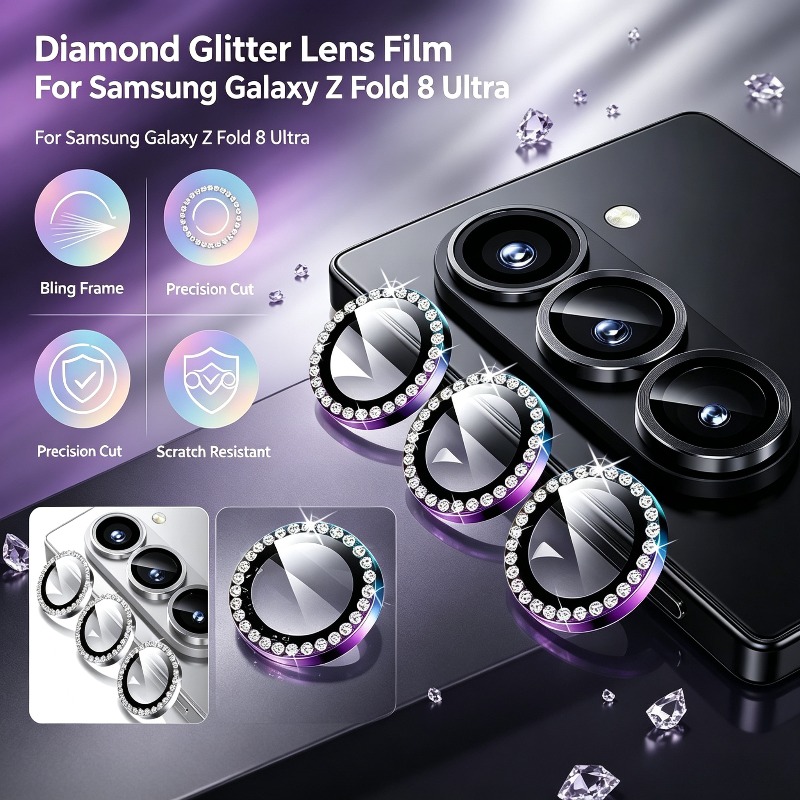 3D Rhinestone Sparkling 9H Len - Tempered Glass Screen 9H reseña y precio