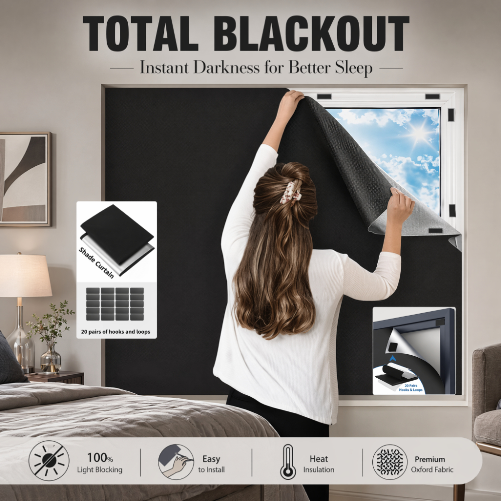 100% Blackout Curtain Darkest  - Privacy Screen Protector reseña y precio