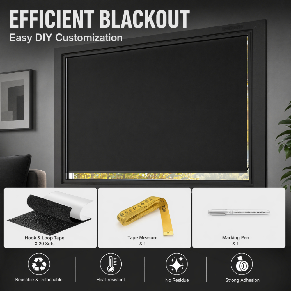 100% Blackout Curtain Darkest  - Privacy Screen Protector reseña y precio