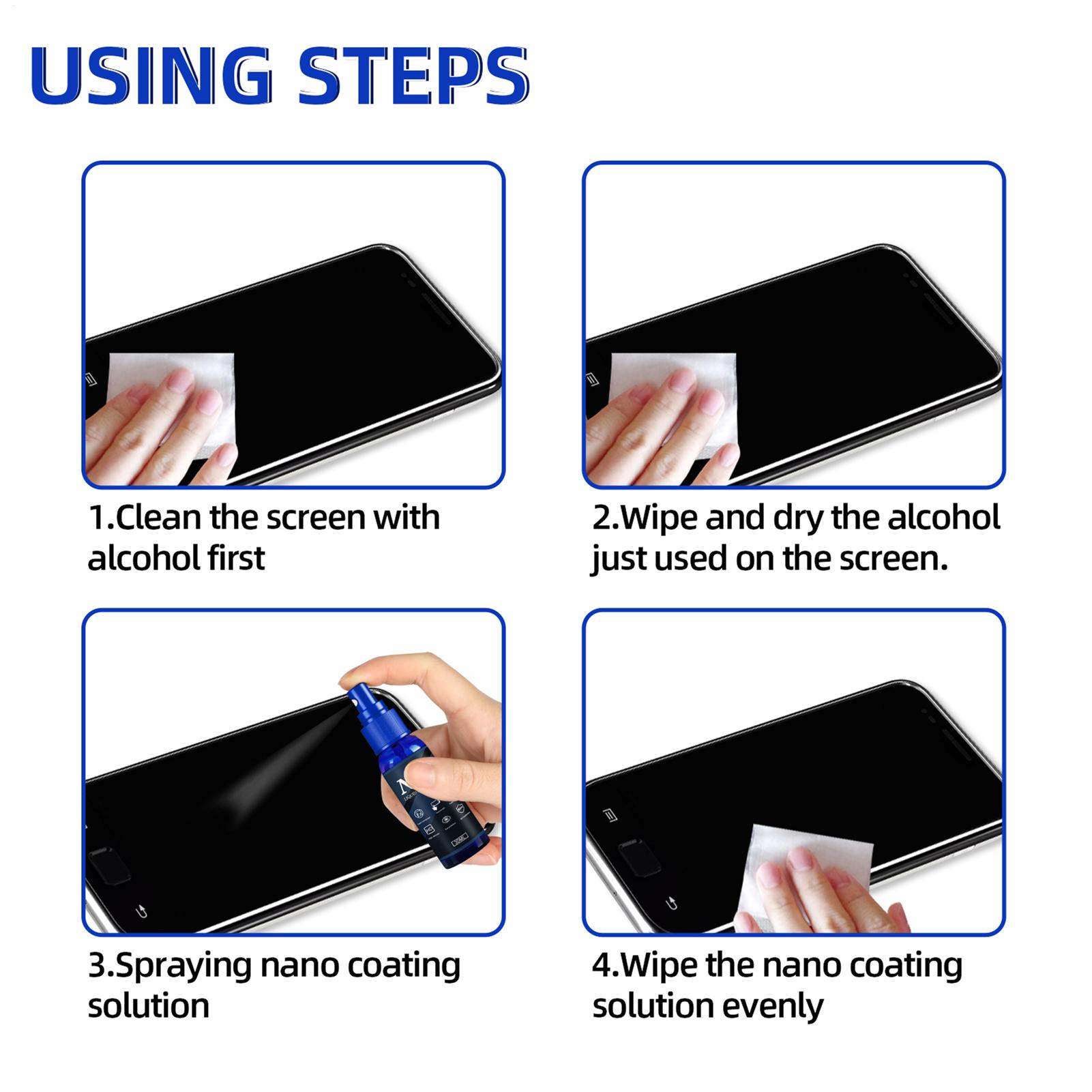 Screen Protector Spray Liquid  - Oleophobic Coating Spray reseña y precio