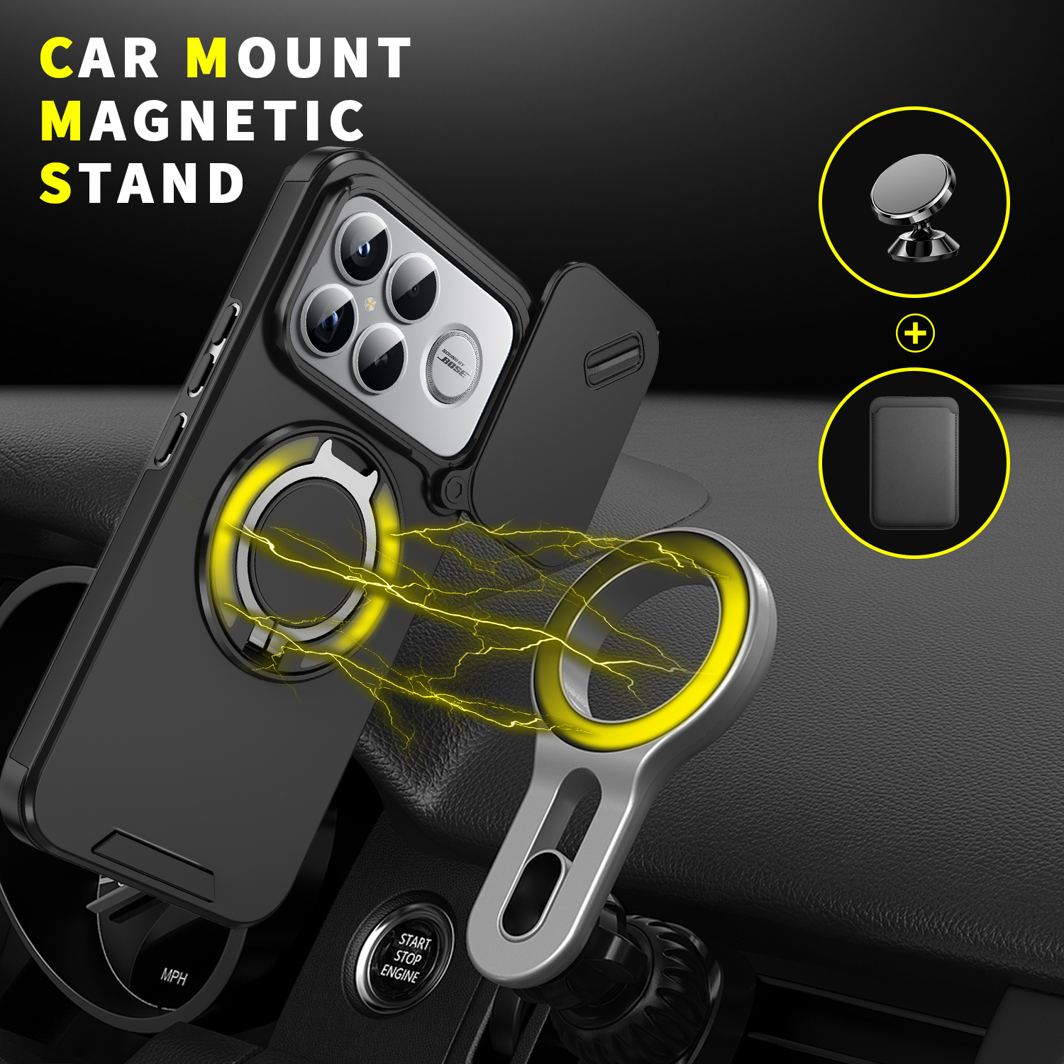 Magnetic Wireless Charging Rin - Camera Lens Protector reseña y precio