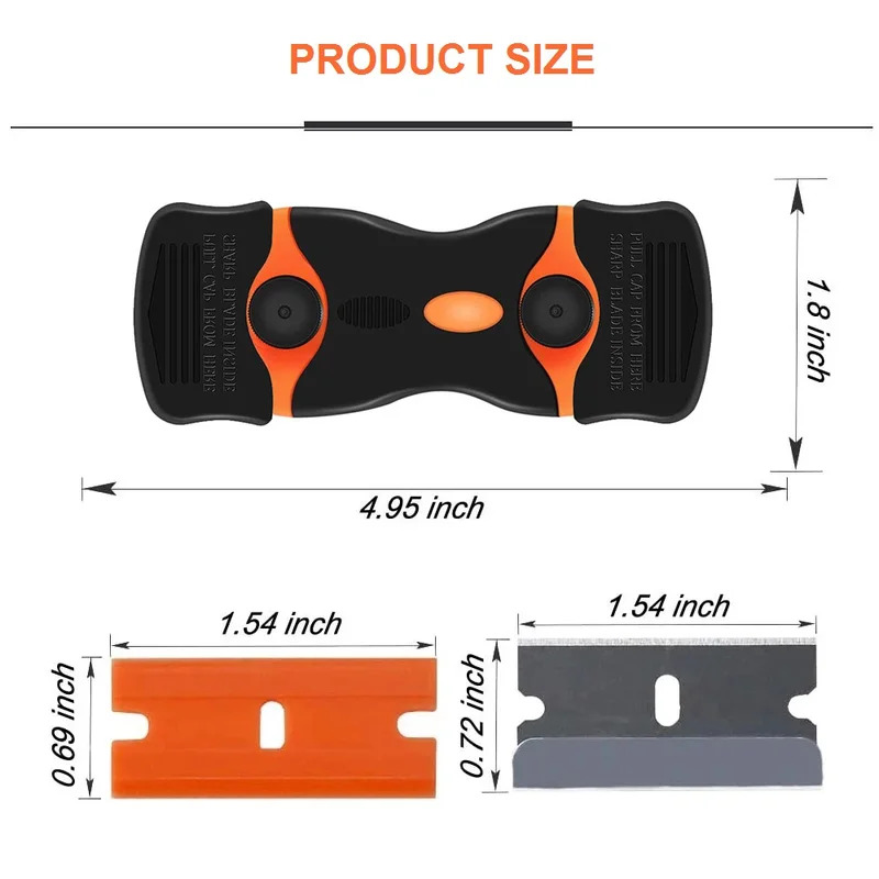Plastic/Metal Razor Blade Scra - Dust Removal Sticker reseña y precio