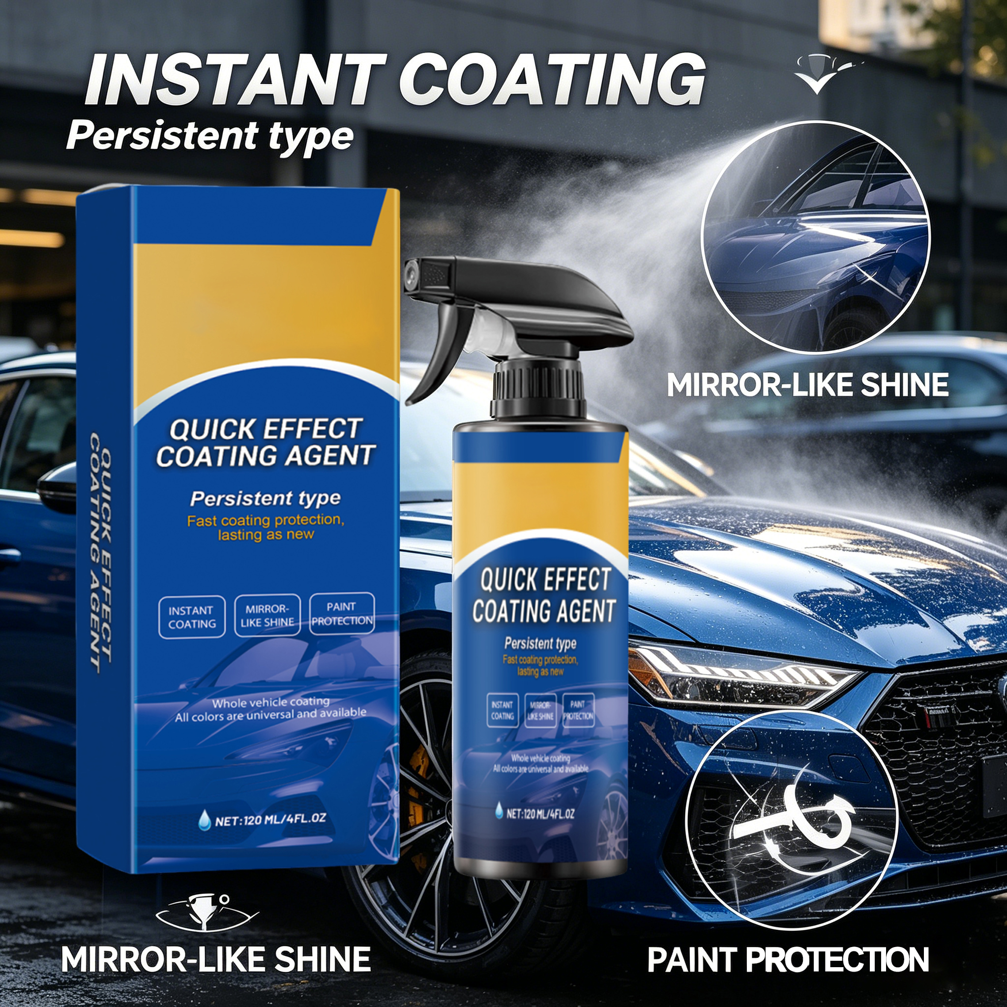 Car Quick Coating Agent Spray  - Nano Liquid Coating reseña y precio
