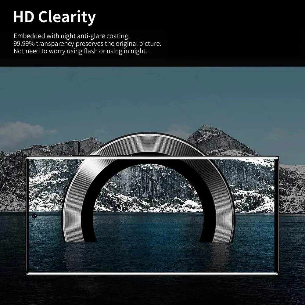 Metal Camera Lens Protector Fo - Tempered Glass Screen 9H reseña y precio
