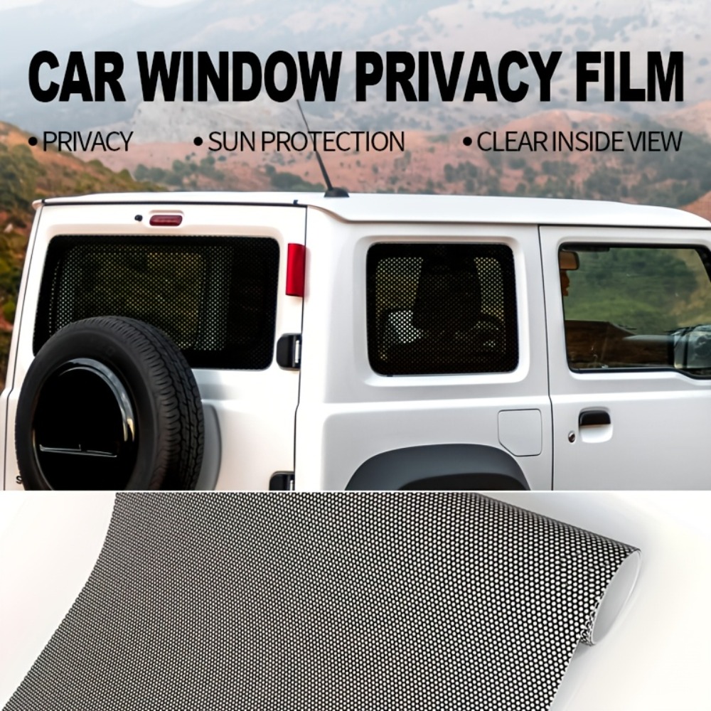 1Roll Black Perforated Vinyl P - Privacy Screen Protector reseña y precio