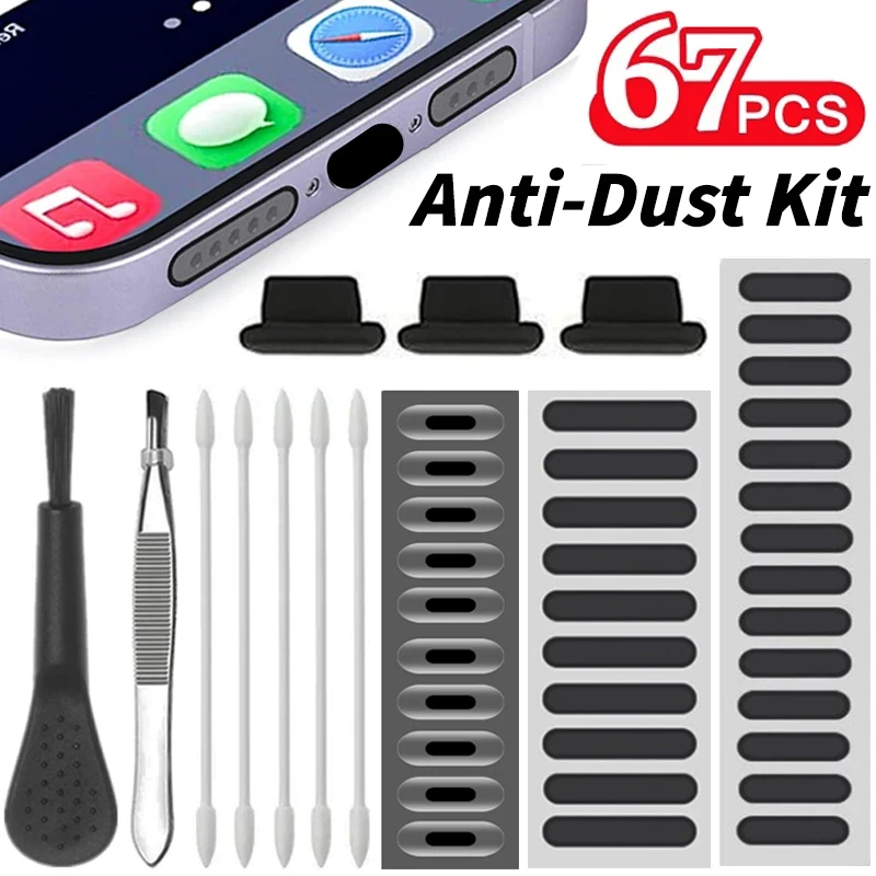 Universal Dust Plug Mobile Pho - Dust Removal Sticker reseña y precio