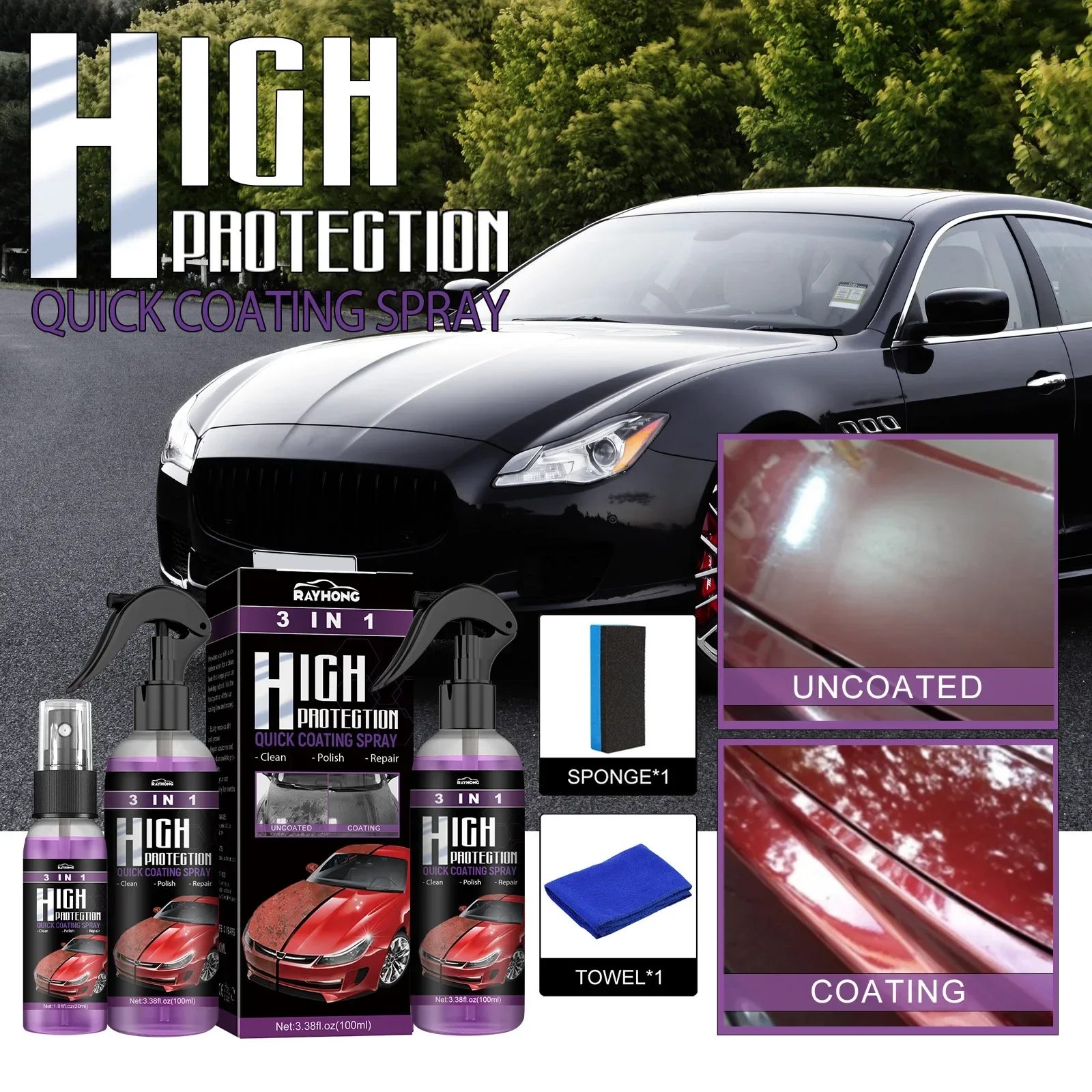 3 In 1 Car Ceramic Nano Coatin - Nano Liquid Coating reseña y precio